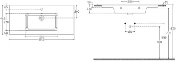 Мебельная раковина Allen Brau Fantasy Flat 102x47, с переливом, белая