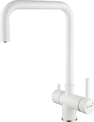 Смеситель для кухни Paulmark Wetter We213030-431 белый матовый