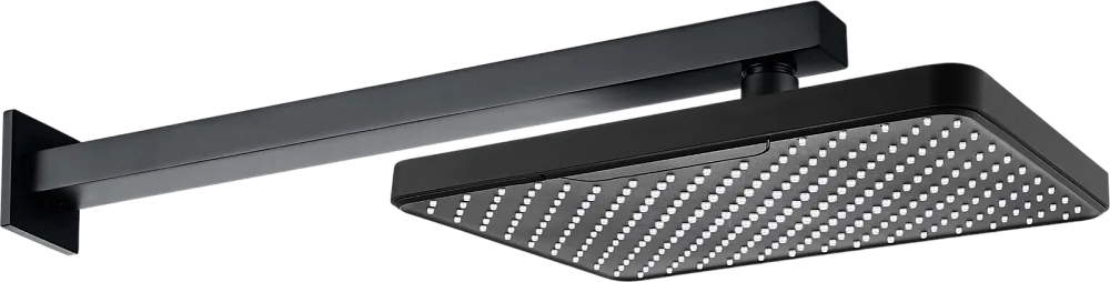Верхний душ AQUATEK AQ2081MB 305х205 мм, черный Sancos — официальный сайт