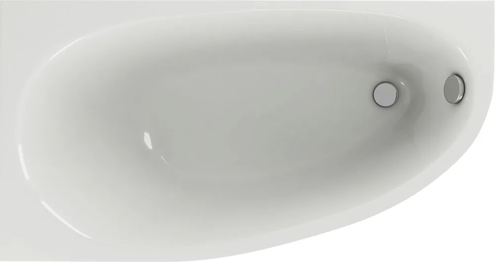 Акриловая ванна AQUATEK Дива DIV170-0000002 L без опоры 170x90 см, угловая, левая, пристенная, белая Sancos — официальный сайт