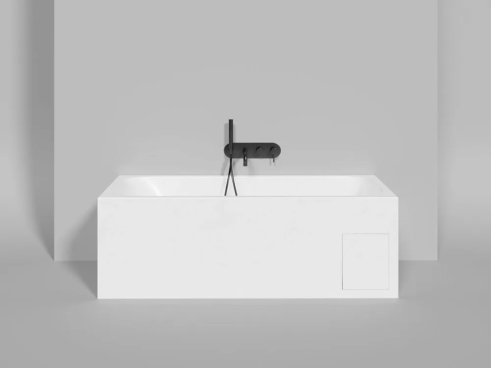 Ванна из искусственного камня Salini Orlanda Kit S-Sense 160x70 см, встраиваемая, белая, на ножках,  Sancos — официальный сайт