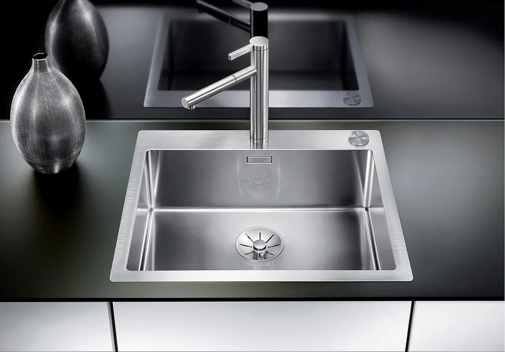 Мойка кухонная Blanco Claron 550-IF/А клапан-автомат Sancos — официальный сайт
