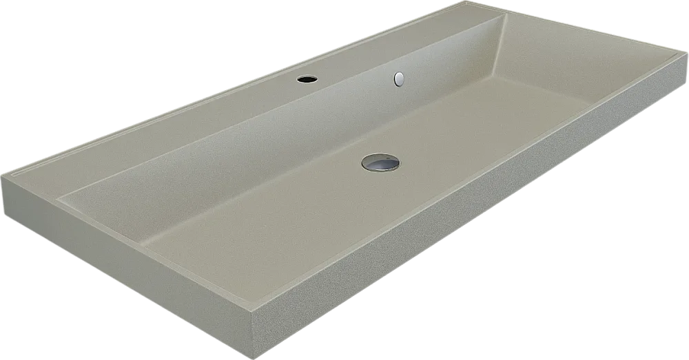 Мебельная раковина Uperwood Classic Quartz 291030029 90 см, матовая бежевая, лен Sancos — официальный сайт