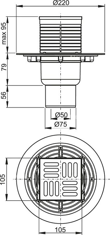 Душевой трап AlcaPlast APV 2321