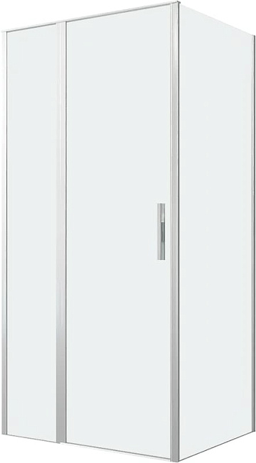 Душевой уголок Allen Brau Priority 100x80, профиль серебро браш, стекло прозрачное