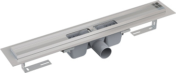 Душевой трап (лоток) AlcaPlast APZ1 APZ6S 650, с опорами, с решеткой FLOOR-650 65 см, под плитку