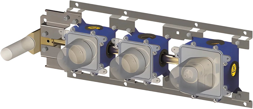 Душевой комплект Paffoni Modular Box KITMB000NO, С ВНУТРЕННЕЙ ЧАСТЬЮ, черный