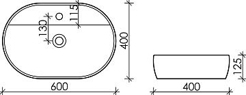 Накладная раковина Ceramicanova Element CN6035