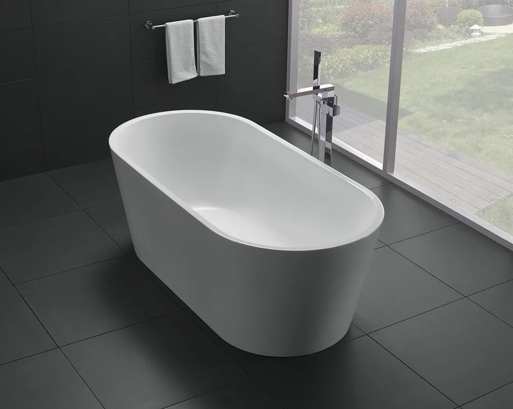 Акриловая ванна BelBagno BB71-1600-W0 160x75 см, отдельностоящая, белая, овальная, на ножках Sancos — официальный сайт