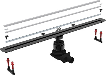 Душевой трап (лоток) Pestan Confluo Slim Line 550+, хром матовый