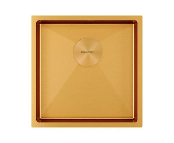 Мойка кухонная Paulmark Next 44 UNI, PM214444-BG, брашированное золото