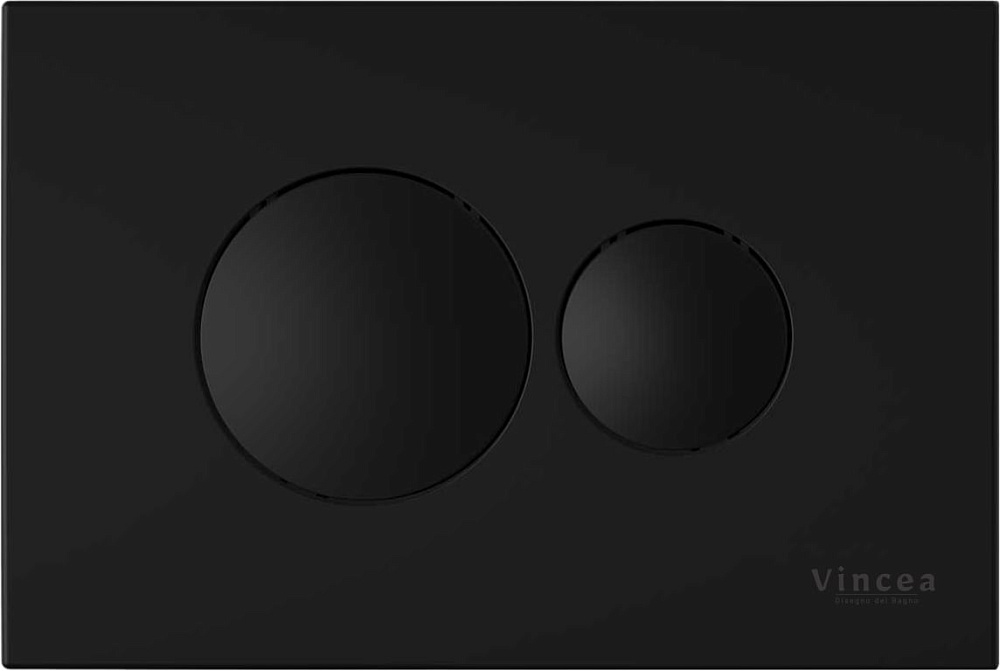 Кнопка смыва Vincea VFP-731MB черная матовая