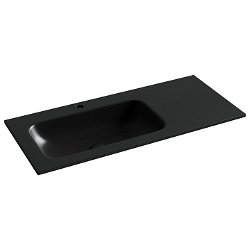 Мебельная раковина Ceramicanova Grace прямоугольная черная матовая 101 см CN7014MB