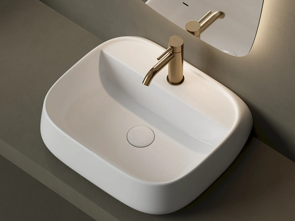 Подвесная раковина для ванной комнаты Ceramicanova Fonte CN5051, белый Sancos — официальный сайт