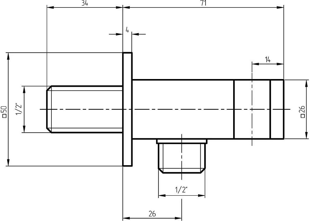 Шланговое подключение Migliore Ricambi 30892, с держателем, хром
