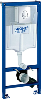Система инсталляции для унитазов Grohe Rapid SL 38721001, 3 в 1 с кнопкой смыва