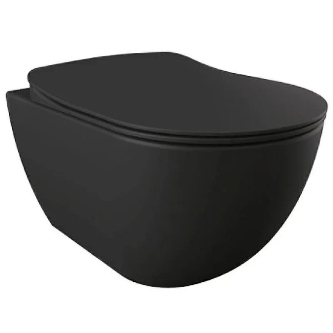 Чаша для унитаза подвесного Creavit Free FE320-11SM00E-0000 черный матовый Sancos — Оригинал