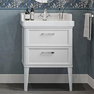 Тумба под раковину без столешницы KERAMA MARAZZI Pompei M 60 белая, с 2 ящиками