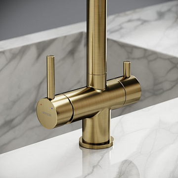 Смеситель для кухни Sancos Foster SC4014BG под фильтр, брашированное золото