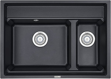 Мойка кухонная Granula Kitchen Space 7302, шварц