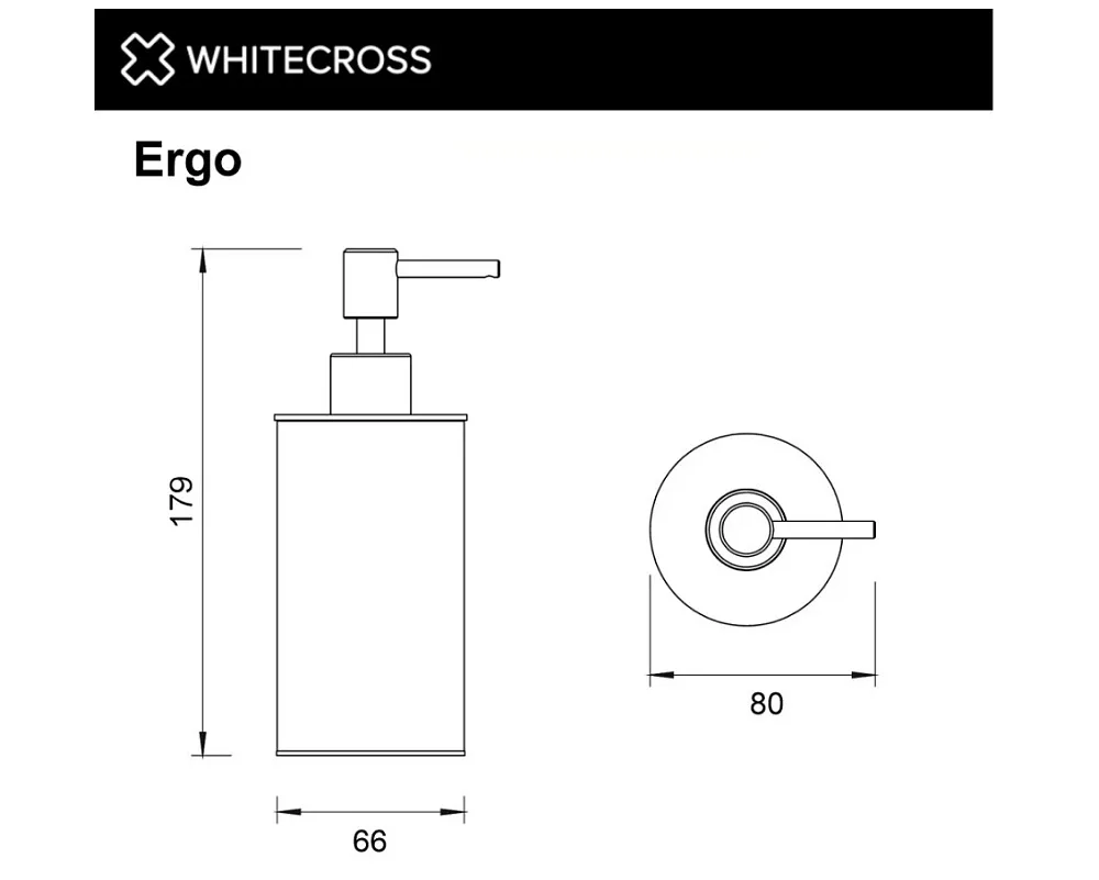 Дозатор WHITECROSS Ergo ER2246CPB брашированная медь Sancos — официальный сайт