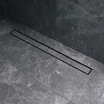 Душевой трап (лоток) AM.PM MasterFlow Tile 80 см, черный матовый