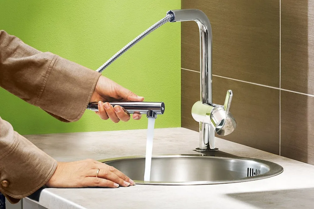 Смеситель для кухни Grohe Minta 32168000 Sancos — официальный сайт