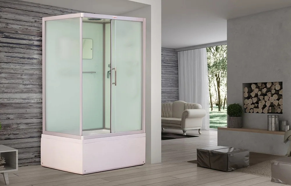Душевая кабина Esbano Elegancia ES-129CKRB R, с высоким поддоном, с сиденьем Sancos — официальный сайт