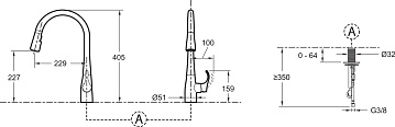 Смеситель для кухни Jacob Delafon Simplice 596D-CP