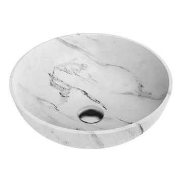 Накладная раковина Omoikiri Hitomi 41 WH Marble