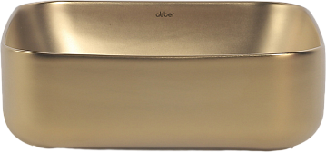 Накладная раковина Abber Rechteck AC2211MMG матовое золото