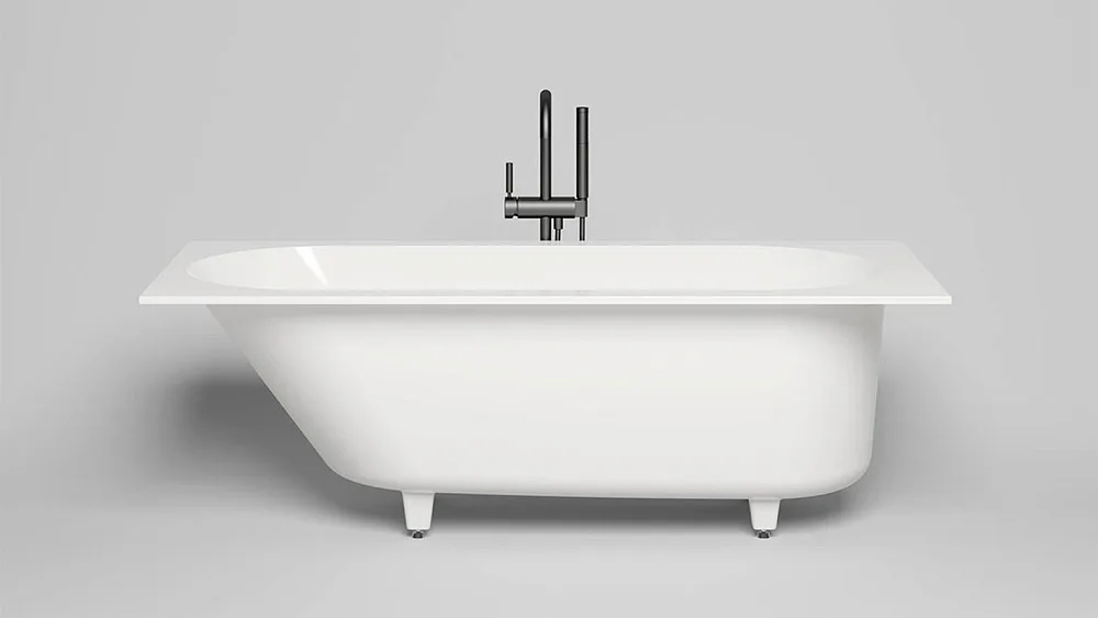 Ванна из искусственного камня Salini Ornella Kit 180x80 см, встраиваемая, матовая белая, со сливом-п Sancos — официальный сайт