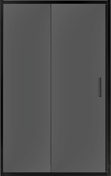 Душевая дверь в нишу Vincea Garda VDS-1G120CGB 120 см, профиль чёрный, стекло тонированное