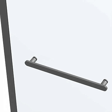 Душевой уголок Vincea Como Soft VSR-1CS1013CLGM 130х100, профиль вороненая сталь, стекло прозрачное
