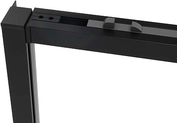 Душевой уголок Vincea Slim Soft VSR-1SS9012CLB 120x90, профиль черный, стекло прозрачное