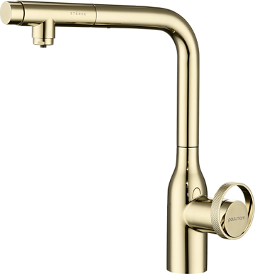 Смеситель для кухни Paulmark Urban Ur213104-G золото