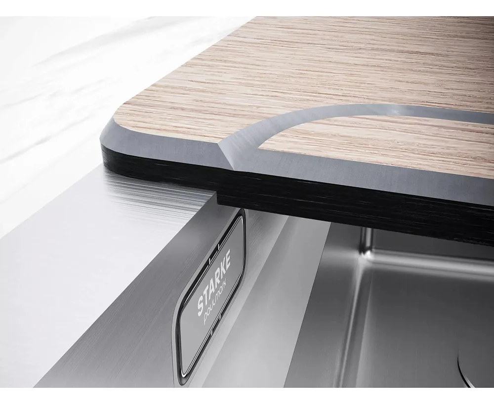 Мойка кухонная Paulmark Next-Multi Sink 74 UNI PM787445-LG светлое золото Sancos — официальный сайт