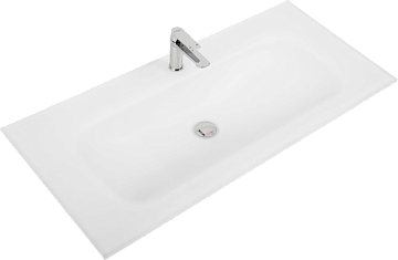 Мебельная раковина BelBagno BB1010/465-LV-VTR-BO матовая белая