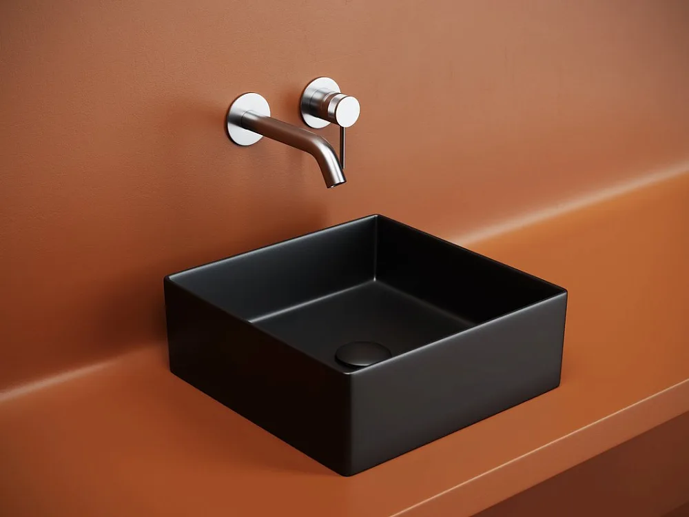 Накладная раковина Ceramicanova Element CN6068MB черная матовая Sancos — официальный сайт
