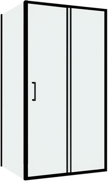 Душевой уголок Abber Schwarzer Diamant AG30100B5-S100B5 100x100, профиль черный, стекло прозрачное