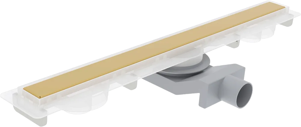 Душевой трап (лоток) Plumberia Selection PSM Modular 90 см, золото 24К Sancos — официальный сайт