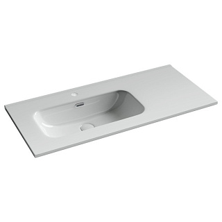Мебельная раковина Ceramicanova Element прямоугольная 101 см с чашей слева с отверстием по