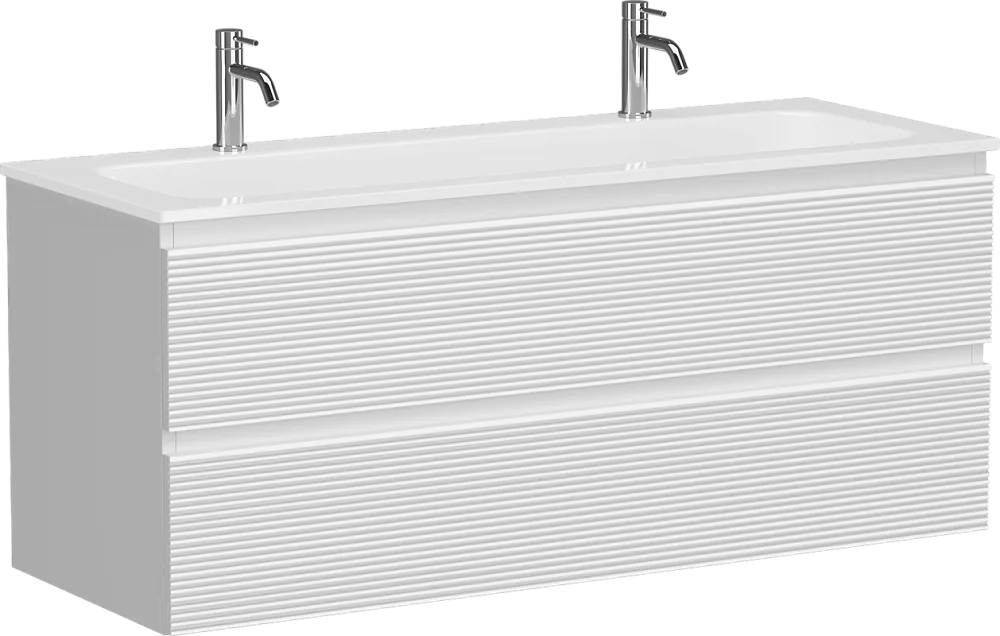 Тумба с раковиной Sancos Folk 120 на двоих, bianco Sancos — официальный сайт