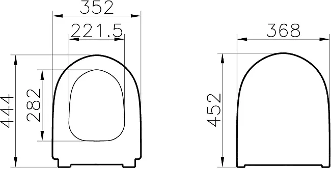 Крышка-сиденье VitrA Sento 130-003-009 Sancos — Оригинал