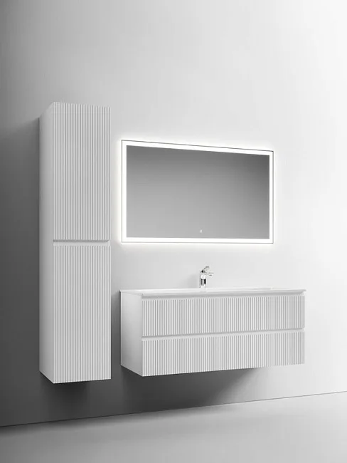 Тумба с раковиной Sancos Snob T 120 см, bianco, раковина CN7017 Sancos — Оригинал