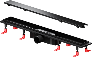 Душевой трап (лоток) AM.PM PrimeFlow Tile 70 см, черный матовый