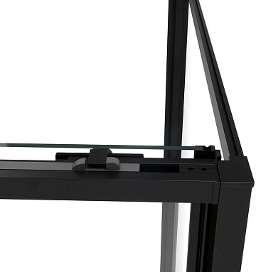 Душевой уголок Vincea Slim Soft VSR-1SS1012CLB 120x100, профиль черный, стекло прозрачное