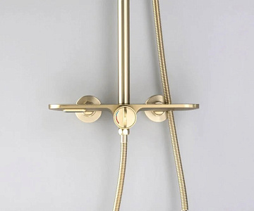 Душевая стойка Bronze de Luxe Icon 80112CG, матовое золото