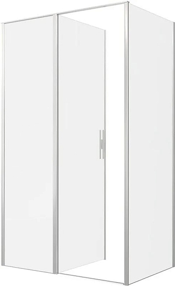 Душевой уголок Allen Brau Priority 120x80, профиль серебро браш, стекло прозрачное