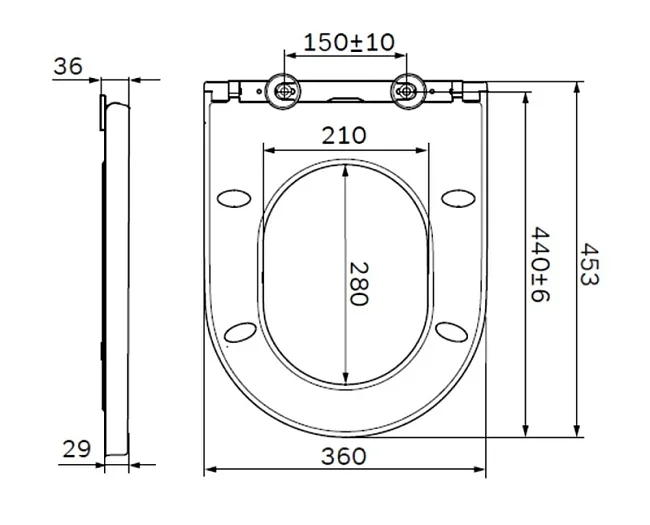 Крышка-сиденье AM.PM Inspire C507854WH с микролифтом Sancos — Оригинал